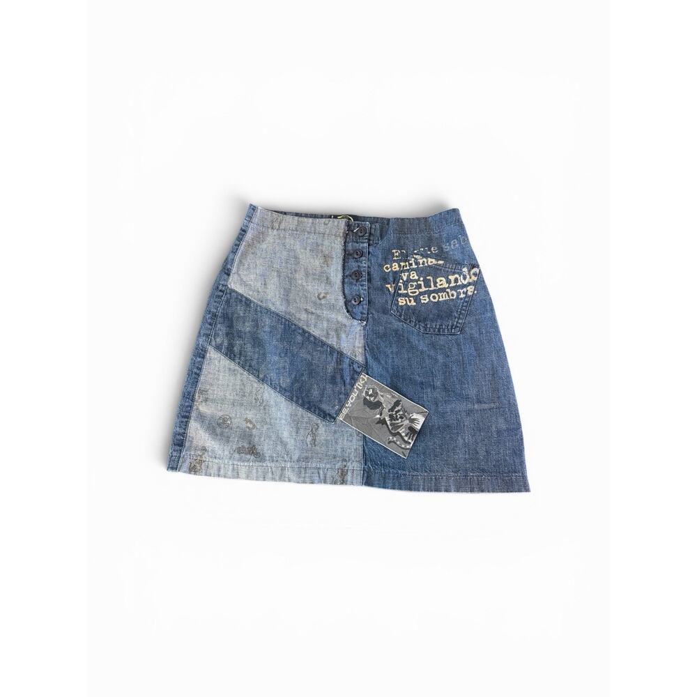 Y2K Patchwork Denim Mini Skirt — Be You(K) (UK)